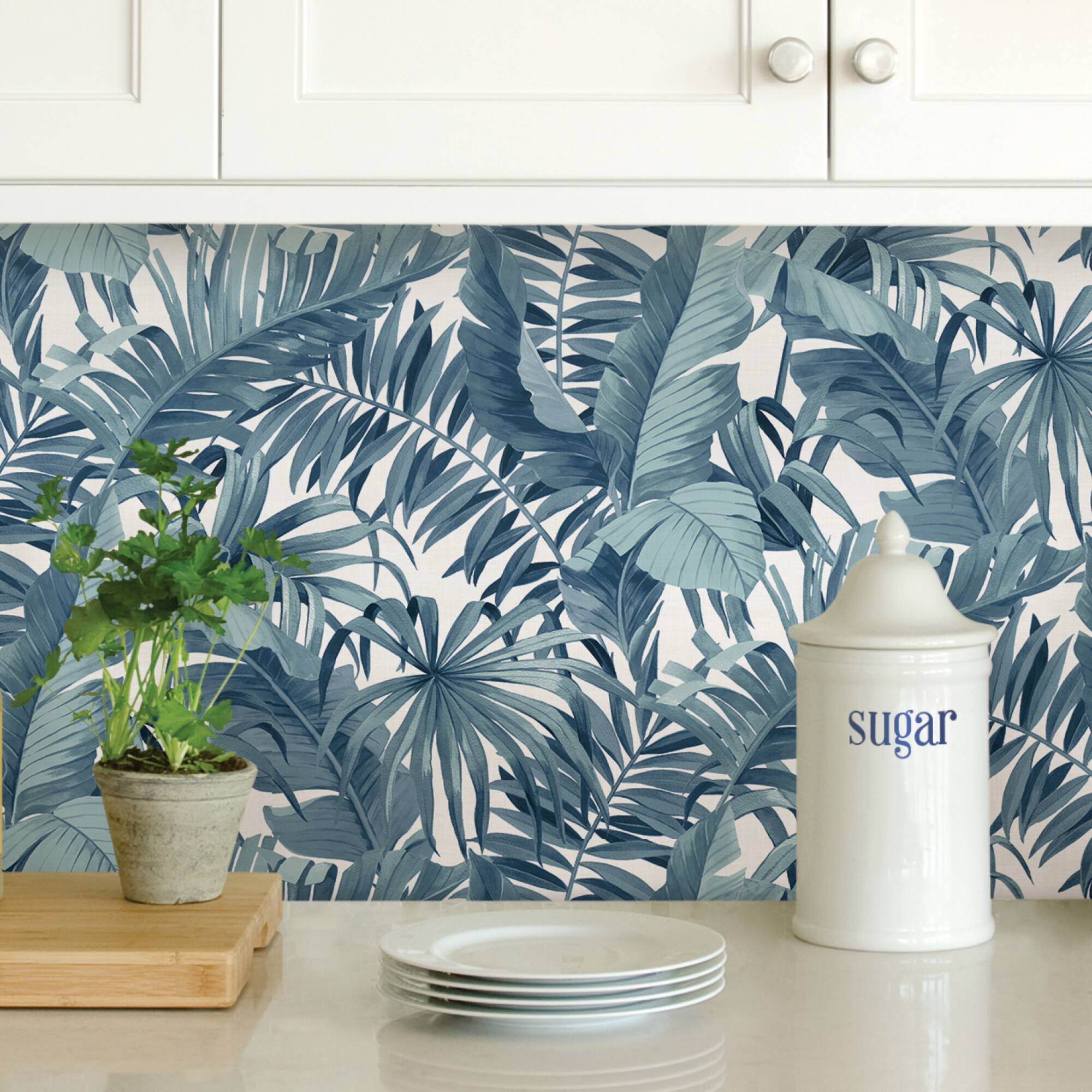 NuWallpaper Blue Maui Peel & Stick Wallpaper